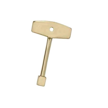 Dagan Dagan VK4-14-SB 0.25 in. Gas Valve Key; Plated Brass VK4-14-SB